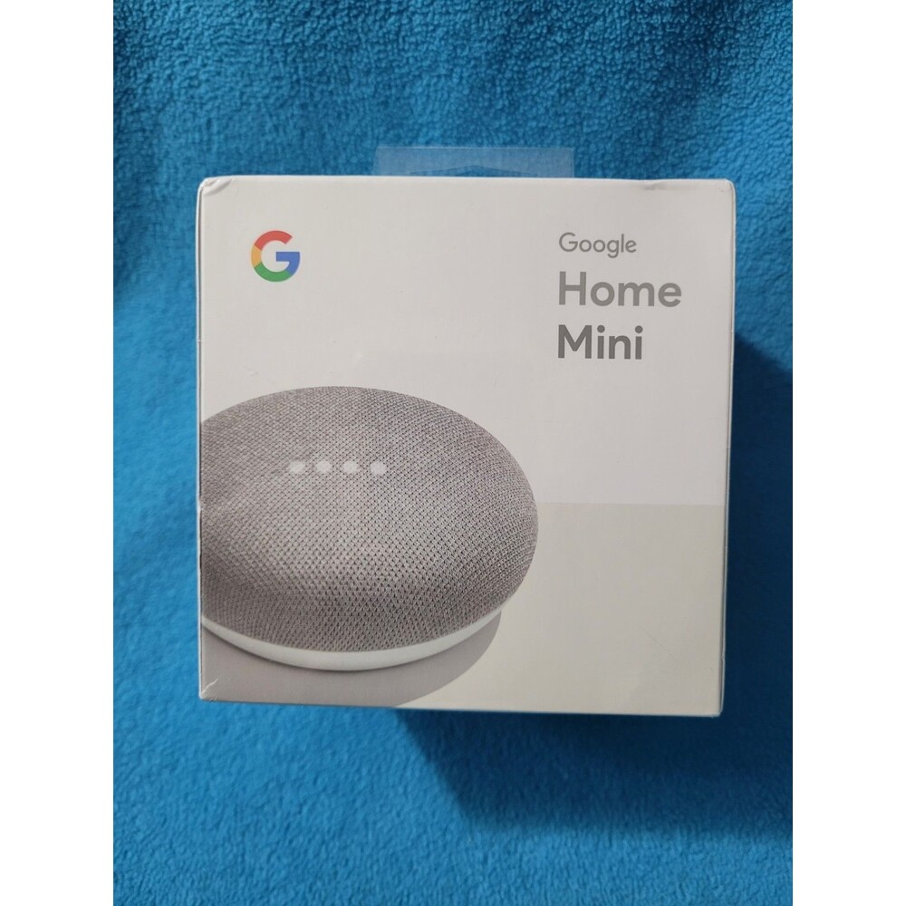 NIB GOOGLE HOME MINI Smart Speaker Assistant Chalk Color Factory Sealed!